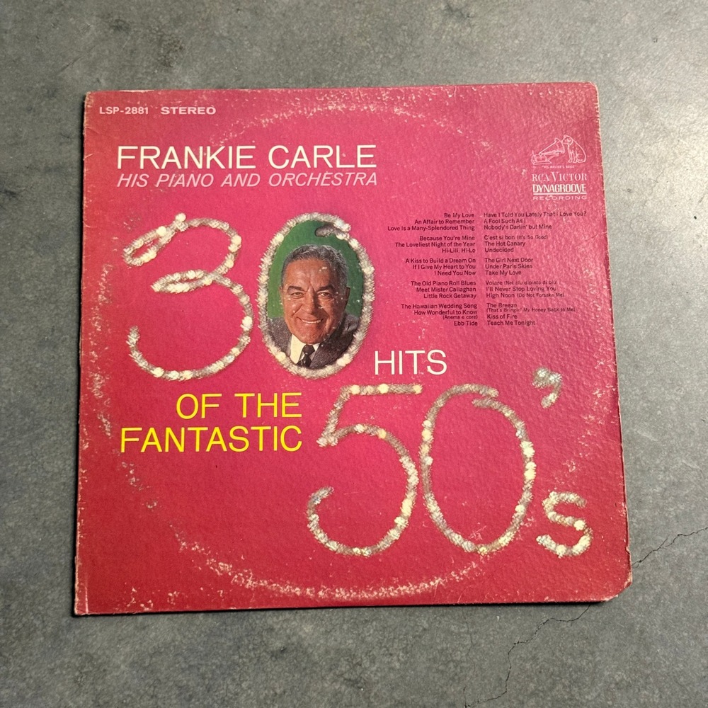 Frankie Carle 30 Hits of the Fantastic 50s Vinyl LP RCA Victor LSP-2881 Stereo
